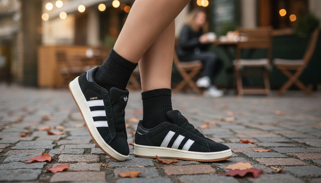Adidas Women’s Black Slip-On Sneakers for Fall/Winter